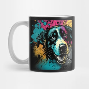 Cosmic Dog Splatter Paint Mug